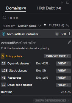 Confirm Static Analysis' Cluster Dependencies is captured